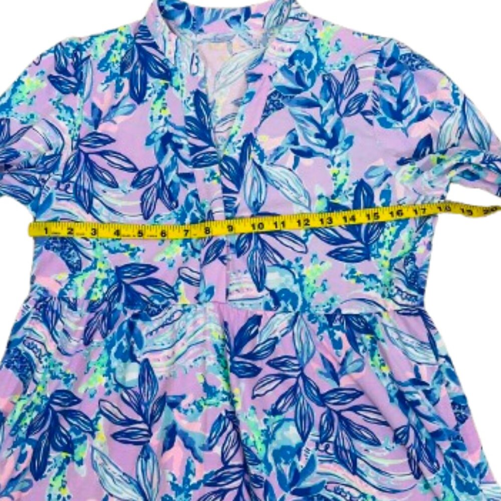 Lilly Pulitzer Winona Knit Floral Babydoll Tunic Top Size S - Picture 10 of 12
